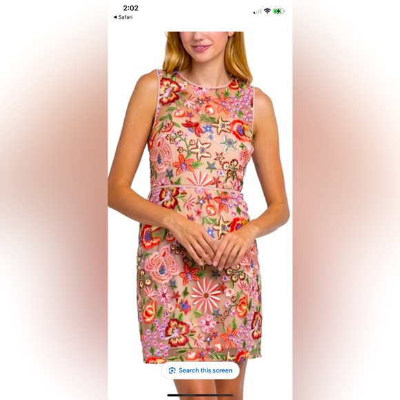 NWT Sam Edelman Embroidered Floral Sleeveless Sheath Mini Dress
Women's Size 10 - Picture 1 of 16